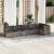 Set mobilier grădină cu perne, 6 piese, gri, poliratan GartenMobel Dekor