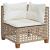 Set canapele de grădină, 8 piese, cu perne, bej, poliratan GartenMobel Dekor