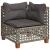 Set canapele de grădină cu perne, 8 piese, gri, poliratan GartenMobel Dekor