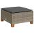 Set canapele de grădină cu perne, 8 piese, gri, poliratan GartenMobel Dekor
