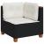 Set canapele de grădină cu perne, 7 piese, negru, poliratan GartenMobel Dekor
