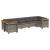 Set canapele de grădină, 7 piese, cu perne, gri, poliratan GartenMobel Dekor