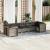 Set canapele de grădină, 7 piese, cu perne, gri, poliratan GartenMobel Dekor