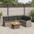 Set mobilier de grădină cu perne, 5 piese, gri, poliratan GartenMobel Dekor