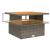 Set mobilier de grădină cu perne, 5 piese, gri, poliratan GartenMobel Dekor