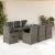 Set mobilier grădină cu perne, 9 piese, gri, poliratan GartenMobel Dekor