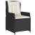 Set mobilier de grădină cu perne, 5 piese, negru, poliratan GartenMobel Dekor