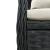 Set mobilier de grădină cu perne, 5 piese, negru, poliratan GartenMobel Dekor