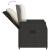 Set mobilier de grădină cu perne, 5 piese, negru, poliratan GartenMobel Dekor