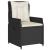 Set mobilier de grădină cu perne, 5 piese, negru, poliratan GartenMobel Dekor
