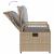Set mobilier de grădină cu perne, 5 piese, bej, poliratan GartenMobel Dekor
