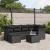 Set canapele de grădină cu perne, 7 piese, negru, poliratan GartenMobel Dekor
