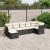 Set canapele de grădină cu perne, 7 piese, negru, poliratan GartenMobel Dekor