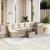 Set canapele de grădină, 8 piese, cu perne, bej, poliratan GartenMobel Dekor