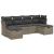 Set canapele de grădină cu perne, 6 piese gri deschis poliratan GartenMobel Dekor