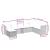Set mobilier de grădină cu perne, 8 piese, negru, poliratan GartenMobel Dekor