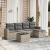 Set canapele de grădină cu perne, 6 piese gri deschis poliratan GartenMobel Dekor