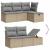 Set canapele de grădină, 5 piese, cu perne, bej, poliratan GartenMobel Dekor