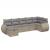 Set canapele de grădină, 7 piese, cu perne, bej, poliratan GartenMobel Dekor