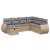 Set canapele de grădină, 7 piese, cu perne, bej, poliratan GartenMobel Dekor