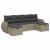 Set canapele de grădină cu perne, 6 piese gri deschis poliratan GartenMobel Dekor