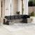 Set canapele de grădină cu perne, 7piese gri deschis poliratan GartenMobel Dekor