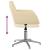 Scaune de bucătărie pivotante, 2 buc., crem, material textil GartenMobel Dekor