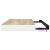 Rafturi perete suspendate 2 buc. stejar/alb 80x23,5x3,8 cm, MDF GartenMobel Dekor