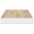 Rafturi perete suspendate 2 buc. stejar/alb 80x23,5x3,8 cm, MDF GartenMobel Dekor