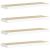 Rafturi perete suspendate 4 buc. stejar/alb 80x23,5x3,8 cm, MDF GartenMobel Dekor