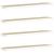 Rafturi perete suspendate 4 buc. stejar/alb 120x23,5x3,8 cm MDF GartenMobel Dekor