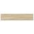 Rafturi perete suspendate 4 buc. stejar/alb 120x23,5x3,8 cm MDF GartenMobel Dekor