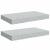 Rafturi de perete suspendate 2 buc. gri beton 40x23x3,8 cm MDF GartenMobel Dekor