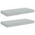 Rafturi de perete suspendate 2 buc. gri beton 50x23x3,8 cm MDF GartenMobel Dekor