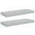 Rafturi perete suspendate, 2 buc., gri beton 60x23,5x3,8 cm MDF GartenMobel Dekor