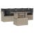 Set canapele de grădină cu perne, 5 piese gri deschis poliratan GartenMobel Dekor