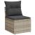 Set canapele de grădină cu perne, 5 piese gri deschis poliratan GartenMobel Dekor