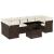 Set canapele de grădină cu perne, 8 piese, maro, poliratan GartenMobel Dekor