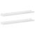 Rafturi de perete, 2 buc., alb extralucios, 60x9x3 cm GartenMobel Dekor