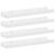 Rafturi de perete, 4 buc., alb extralucios, 40x9x3 cm GartenMobel Dekor