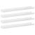 Rafturi de perete, 4 buc., alb extralucios, 60x9x3 cm GartenMobel Dekor