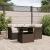 Set canapele de grădină cu perne, 5 piese, maro, poliratan GartenMobel Dekor