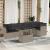 Set canapele de grădină cu perne, 7piese gri deschis poliratan GartenMobel Dekor