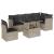 Set canapele de grădină cu perne, 7piese gri deschis poliratan GartenMobel Dekor