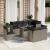 Set canapele de grădină cu perne, 9 piese gri deschis poliratan GartenMobel Dekor