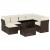 Set canapele de grădină cu perne, 8 piese, maro, poliratan GartenMobel Dekor