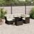 Set canapele de grădină cu perne, 8 piese, maro, poliratan GartenMobel Dekor
