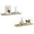 Rafturi de perete 2 buc. Stejar Sonoma 40x9x3 cm GartenMobel Dekor