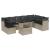Set canapele de grădină cu perne, 9 piese gri deschis poliratan GartenMobel Dekor