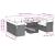 Set canapele de grădină cu perne, 10 piese, negru, poliratan GartenMobel Dekor